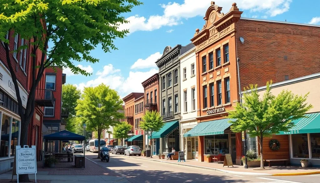 Image of Decorah's downtown area