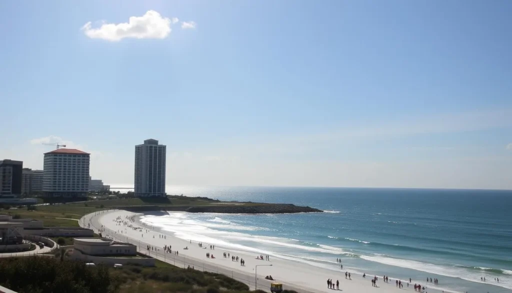 Image of Destin beach in May with warm sunshine and fewer crowds