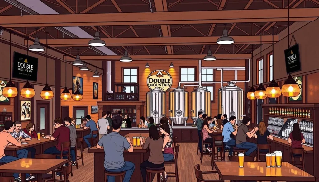 Image of Double Mountain Brewery's taproom