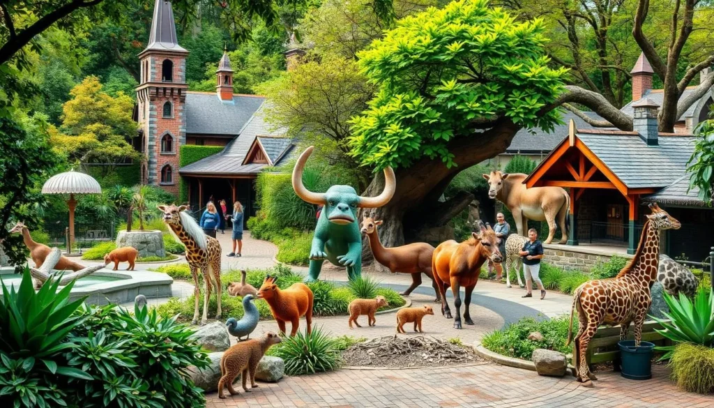 Image of Dublin Zoo with various animals