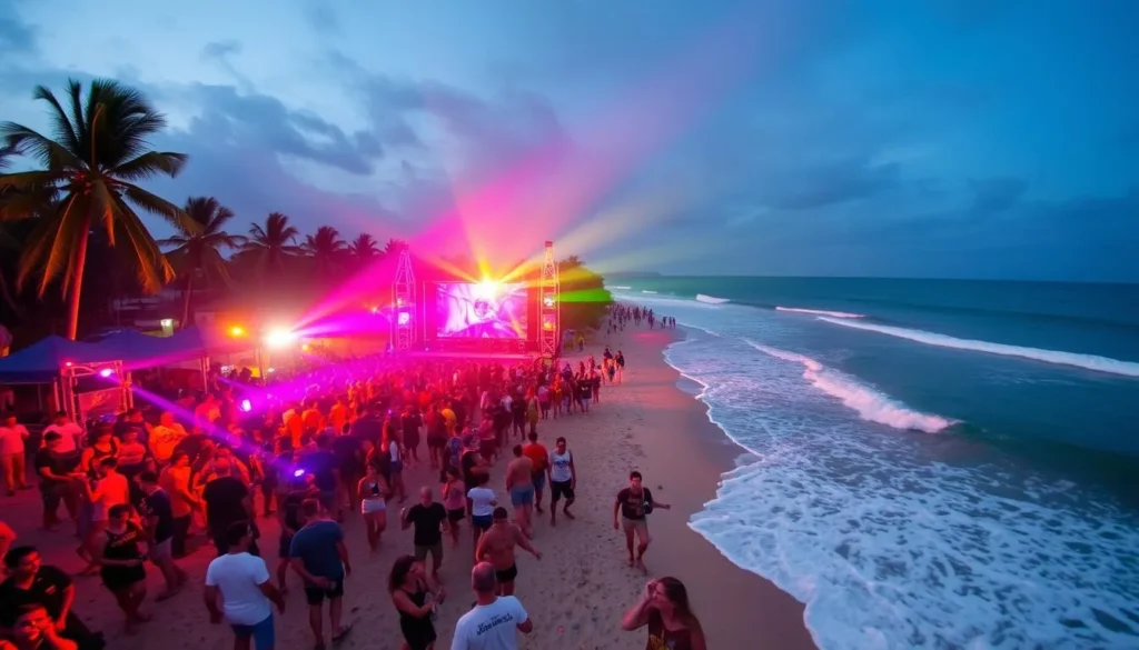 Image of Element Music Festival on Sihanoukville's beaches