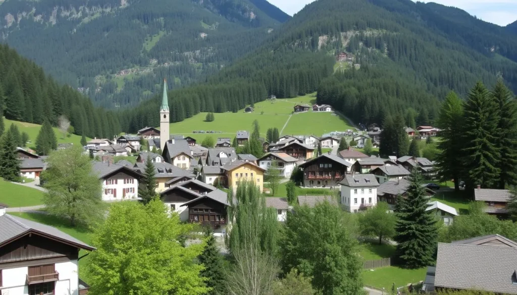Image of Elm village in Glarus, Switzerland