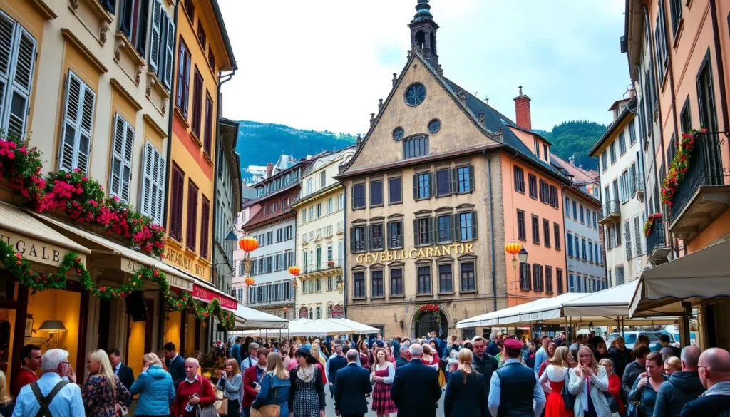 Image of Escalade Festival in Geneva's old town