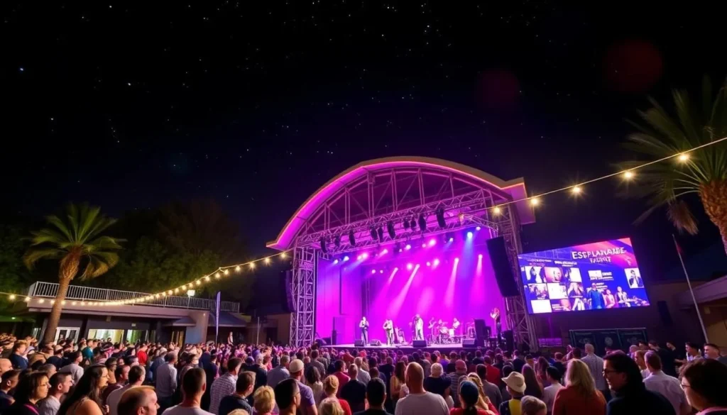 Image of Esplanade Outdoor Theatre with a concert