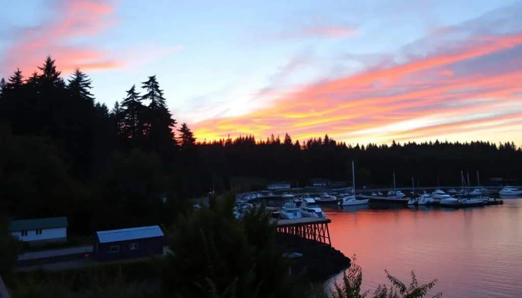 Image of Eureka waterfront or a redwood forest nearby