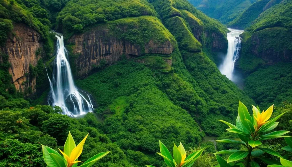 Image of Fatu Hiva's lush valleys and waterfalls