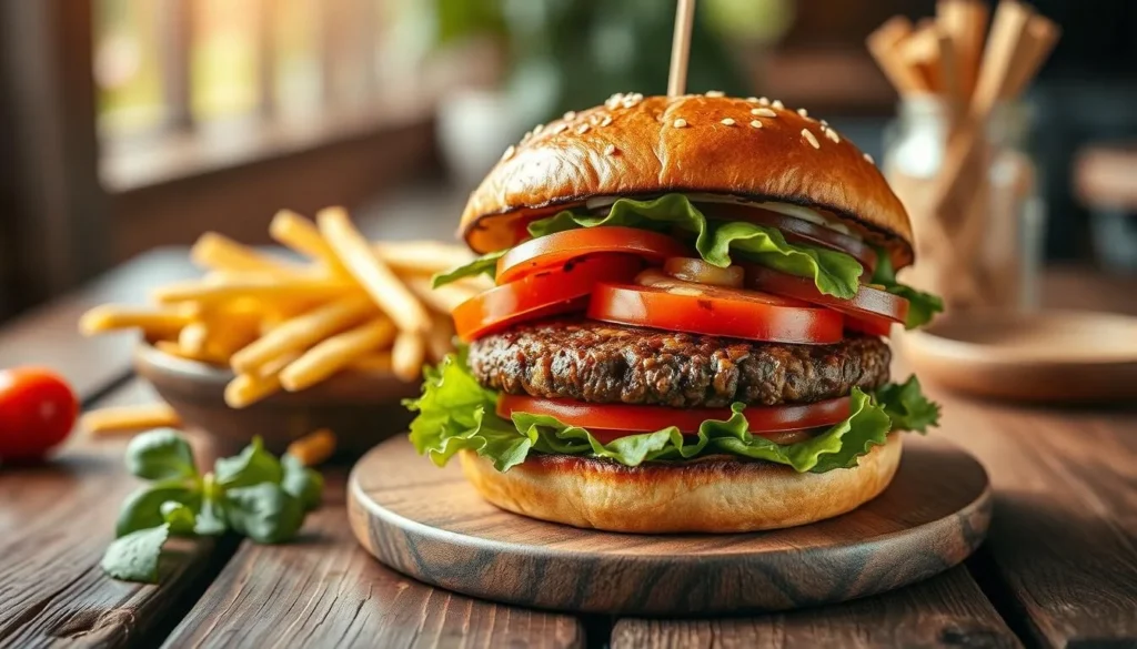 Image of Flavours by Saute's vegan burger