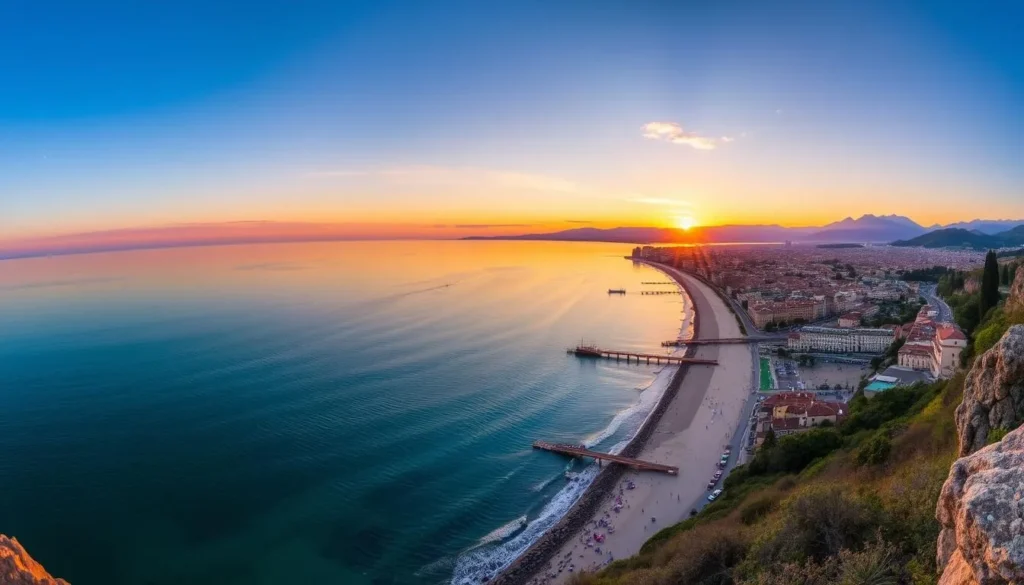 Image of Florence's coastline with various beaches