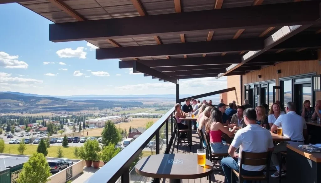 Image of Fort George Brewery's rooftop deck