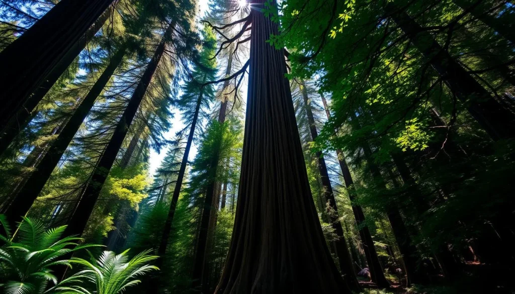 Image of Founders Grove with the Dyerville Giant