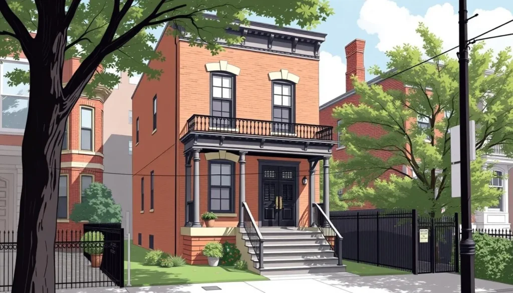 Image of Frank Sinatra's birthplace at 415 Monroe Street, Hoboken