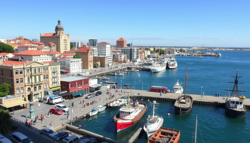 Image of Fremantle's historic harbor
