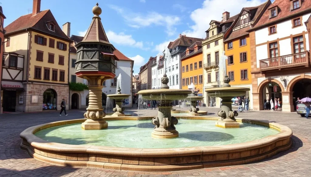 Image of Fribourg's medieval fountains