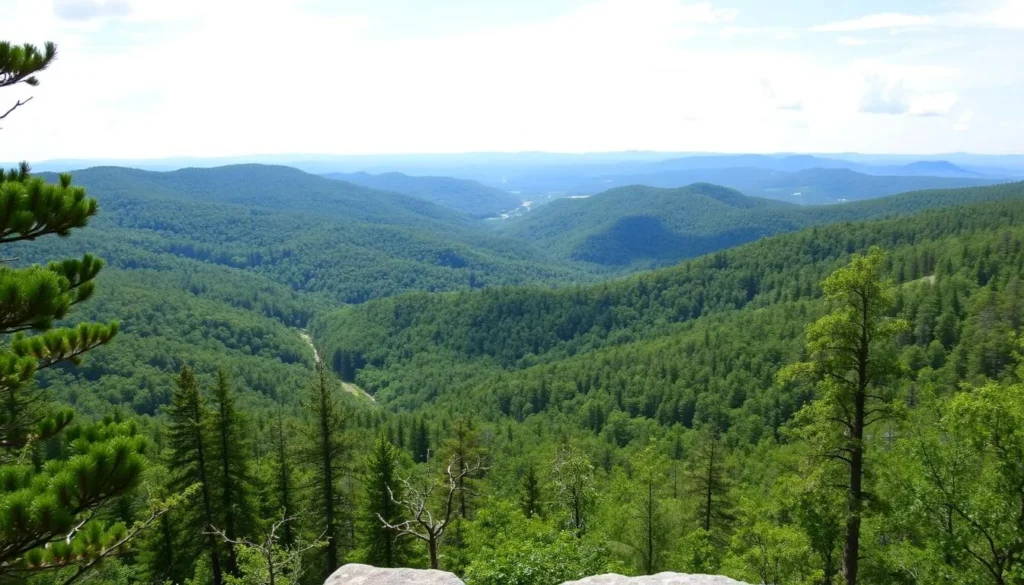 Image of Glade Top National Forest Scenic Byway with a scenic overlook