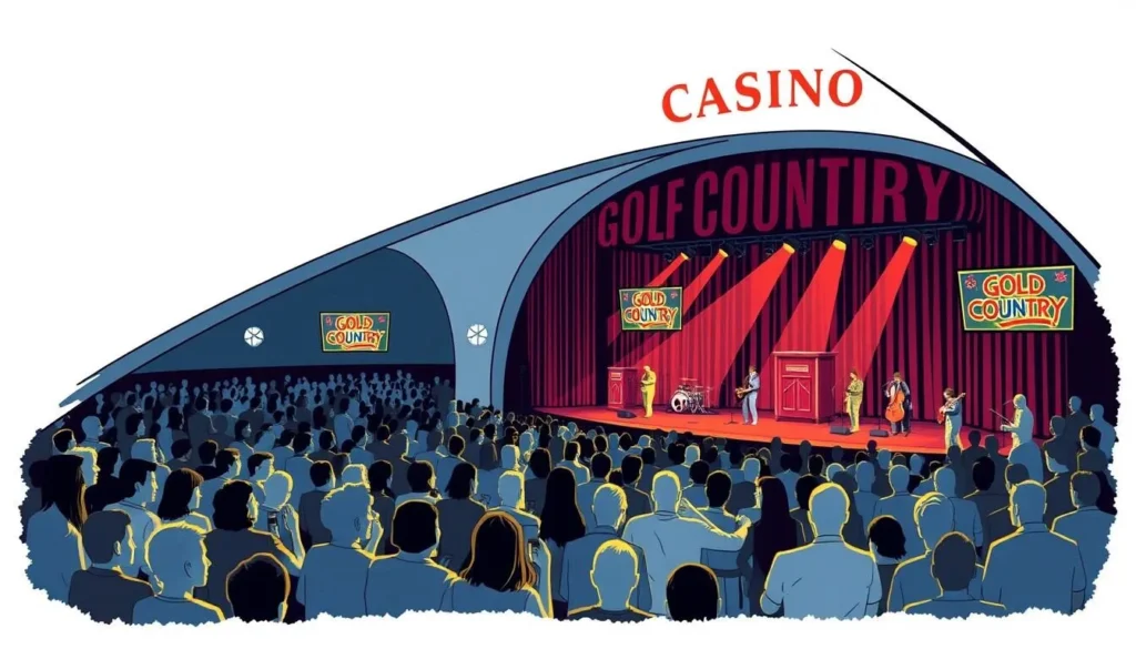 Image of Gold Country Casino's event center hosting a live performance