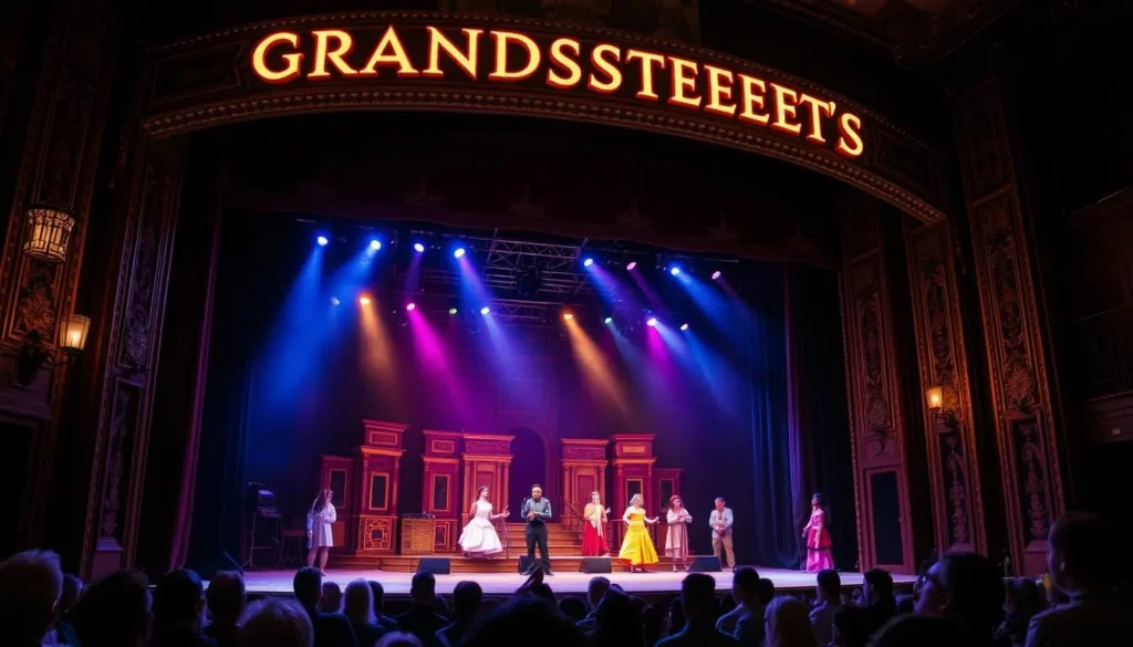 Image of Grandstreet Theatre's stage during a play