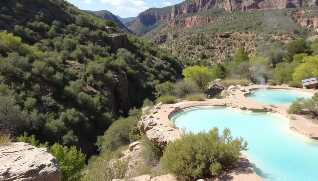 Image of Guadalupe Canyon Hot Springs with thermal pools