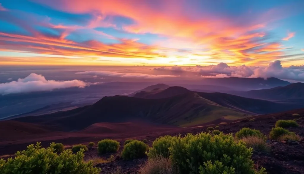 Image of Haleakalā National Park at sunrise