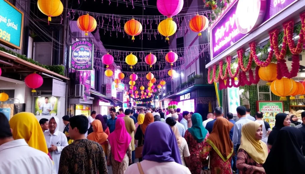 Image of Hari Raya Puasa celebration in Geylang Serai, Singapore