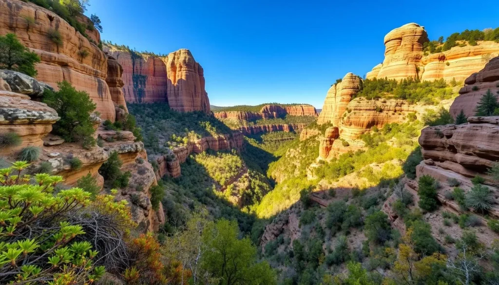 Image of Hickory Canyons Natural Area's beautiful canyons and diverse plant life