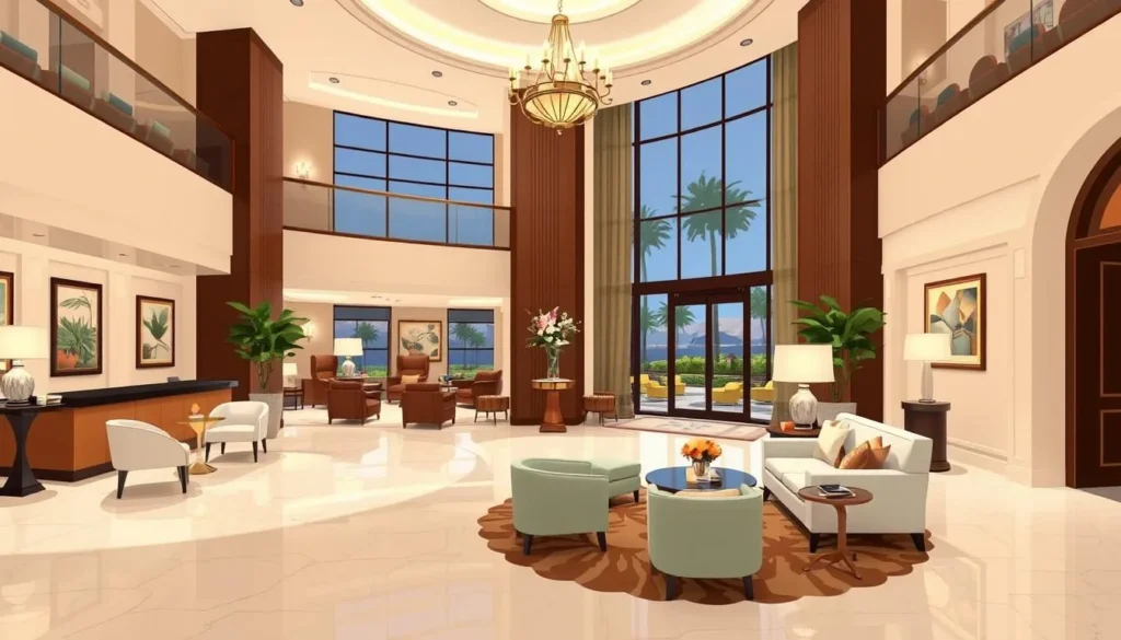 Image of Hotel Californian's elegant lobby