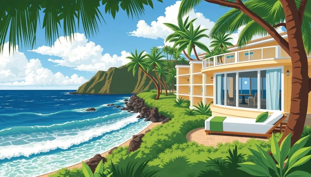 Image of Hotel Molokai's oceanfront setting