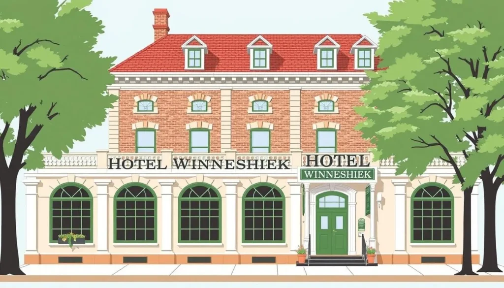 Image of Hotel Winneshiek's historic facade