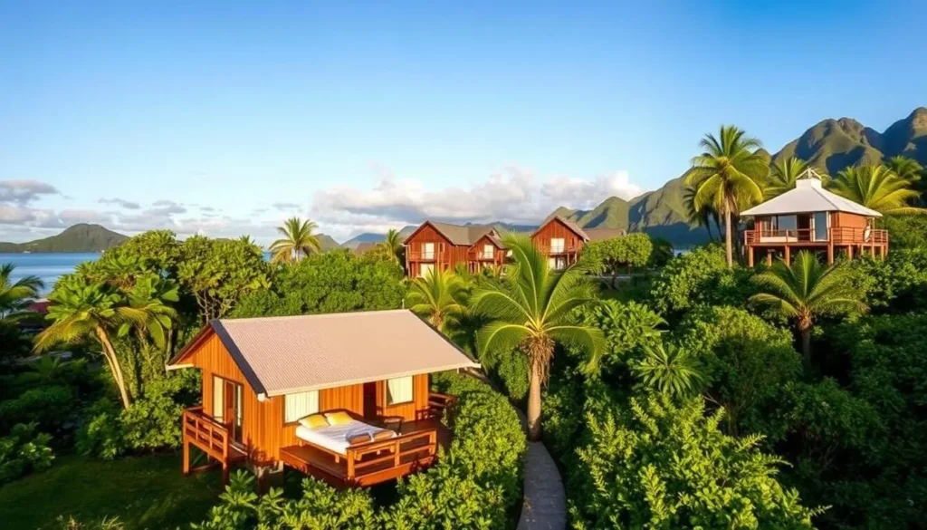 Image of Huahine island accommodation options