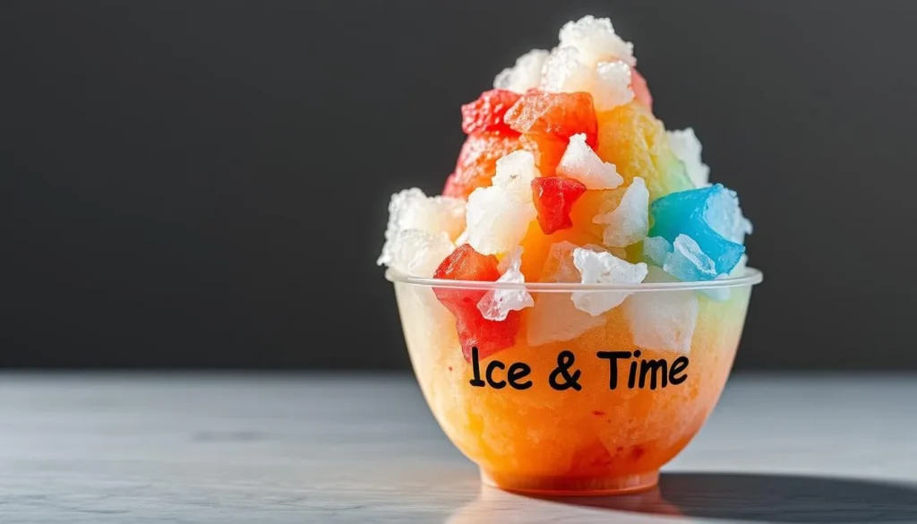 Image of Ice & Time's Japanese shaved ice dessert
