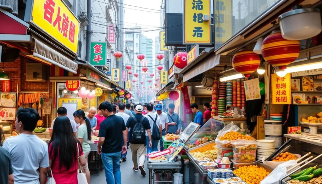 Image of Incheon Chinatown street food