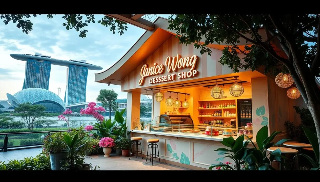 Image of Janice Wong's dessert shop at Gardens By The Bay