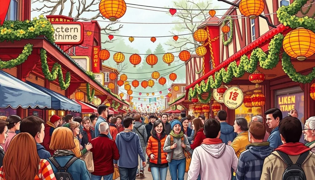 Image of Jim Thorpe during a seasonal festival