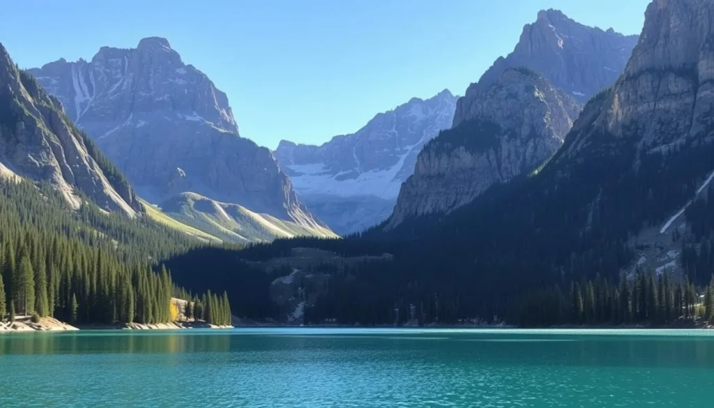 Image of June Lake with mountains and a serene atmosphere
