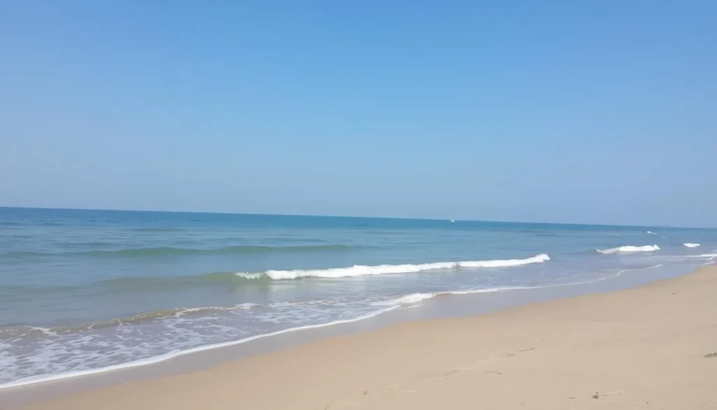 Image of Khem Beach with its serene atmosphere
