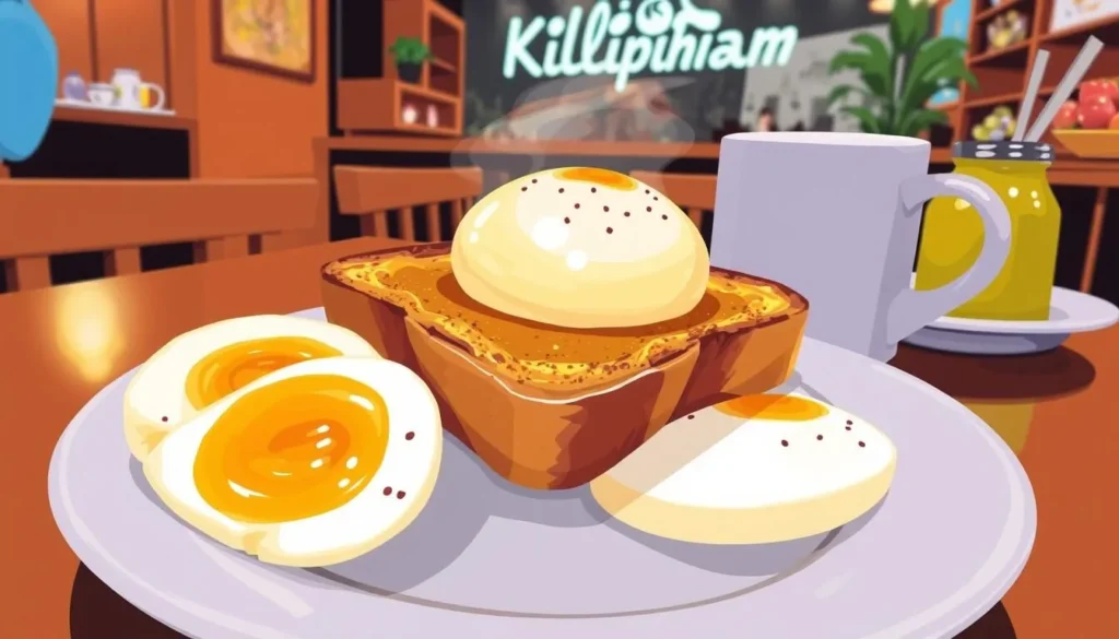 Image of Killiney Kopitiam's kaya toast and soft-boiled eggs