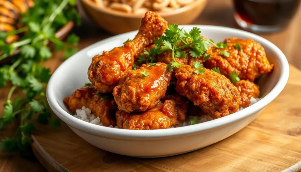 Image of Kko Kko Nara's signature garlic soy sauce fried chicken