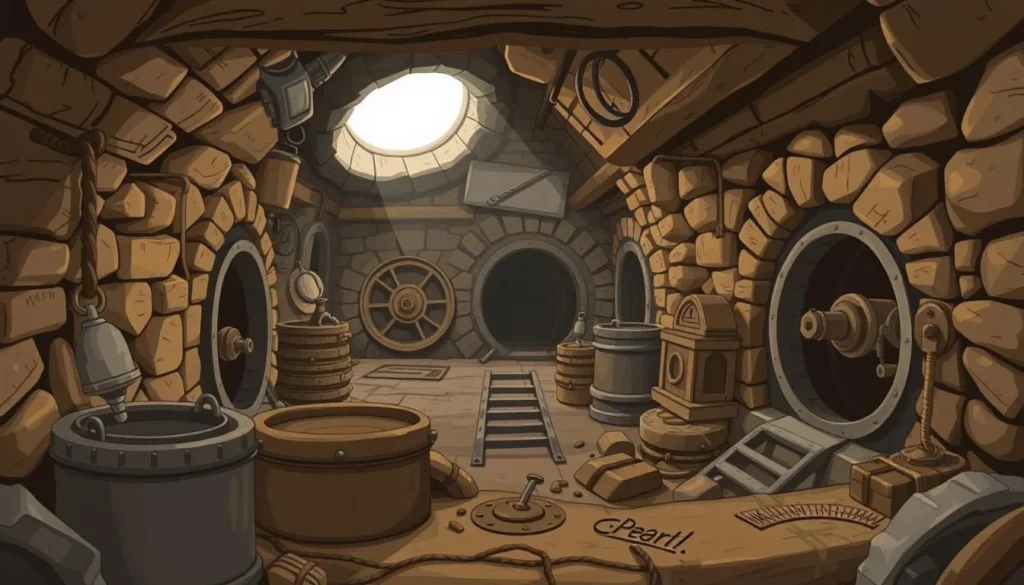 Image of Kromdraai Gold Mine's historic mine shafts and miners' equipment