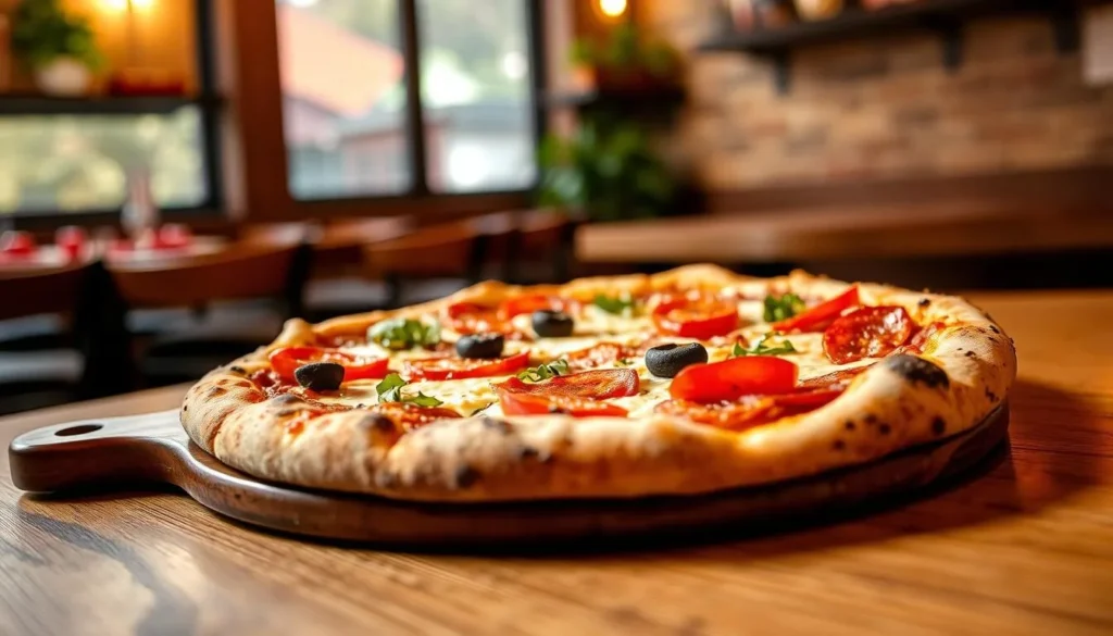 Image of Kucina Italian Restaurant's signature dish, la barca pizza