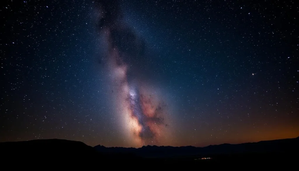 Image of La Panza Range night sky with Milky Way visible
