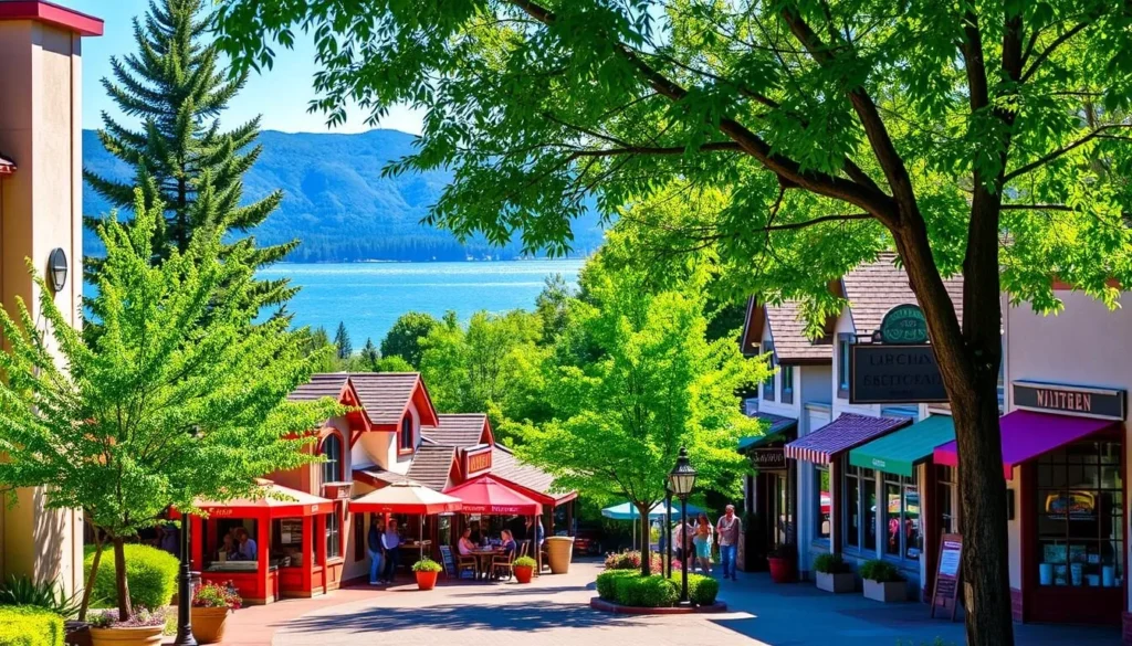 Image of Lake Arrowhead Village shops