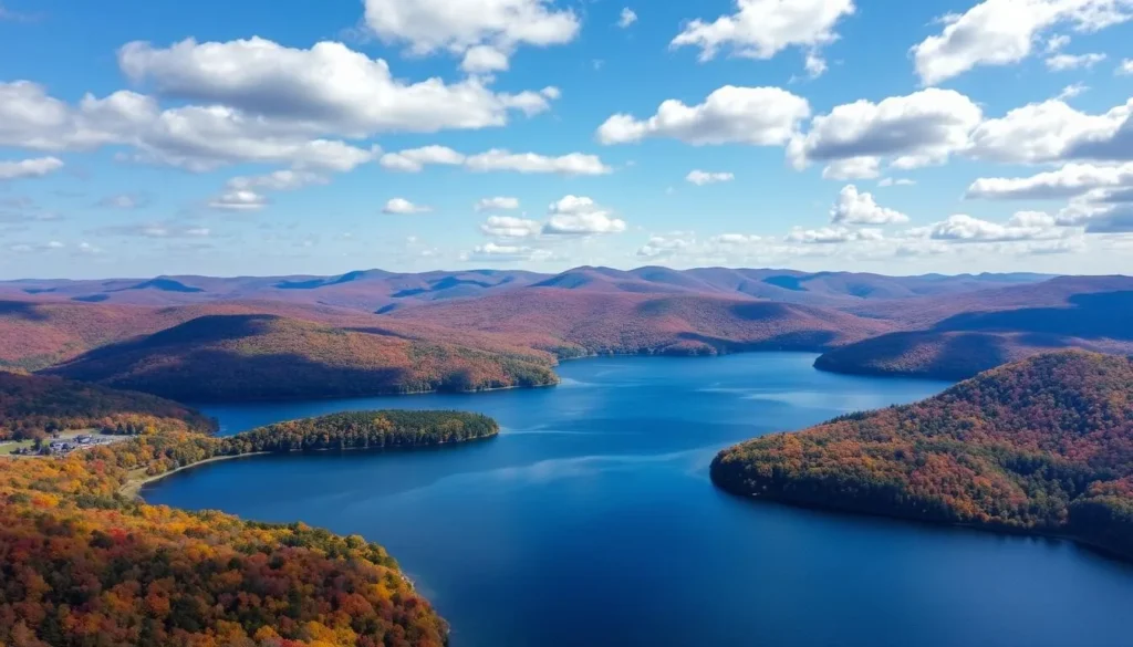Image of Lake Wallenpaupack in the Pocono Mountains