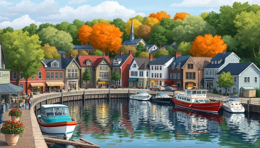 Image of Lambertville's charming riverfront