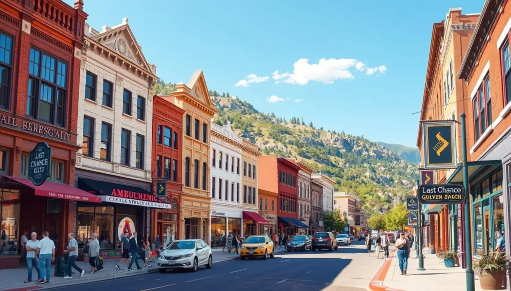Image of Last Chance Gulch in downtown Helena