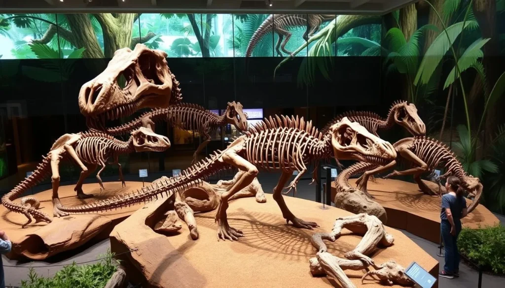 Image of Lee Kong Chian Natural History Museum's dinosaur fossils