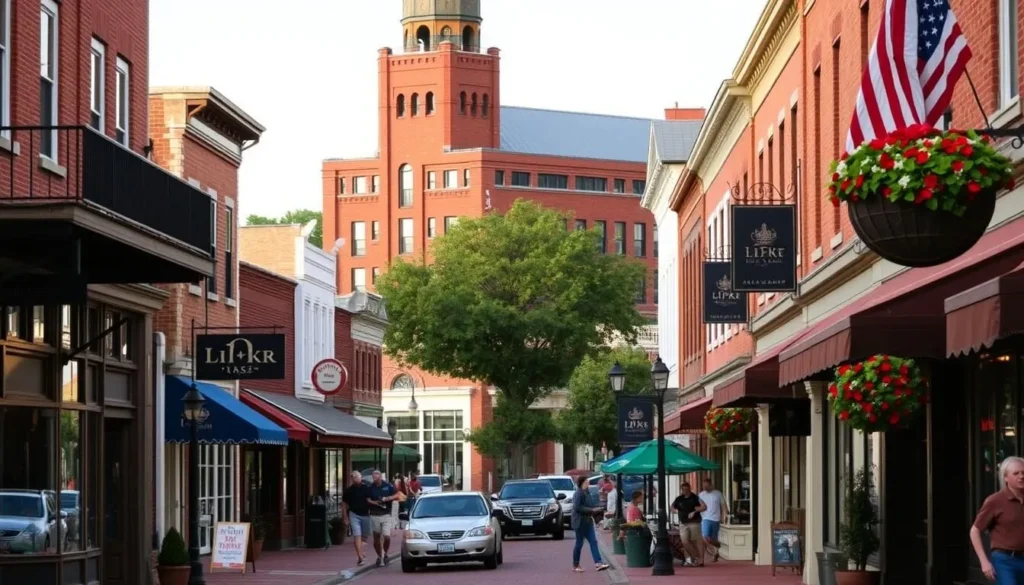 Image of Leland's historic downtown area