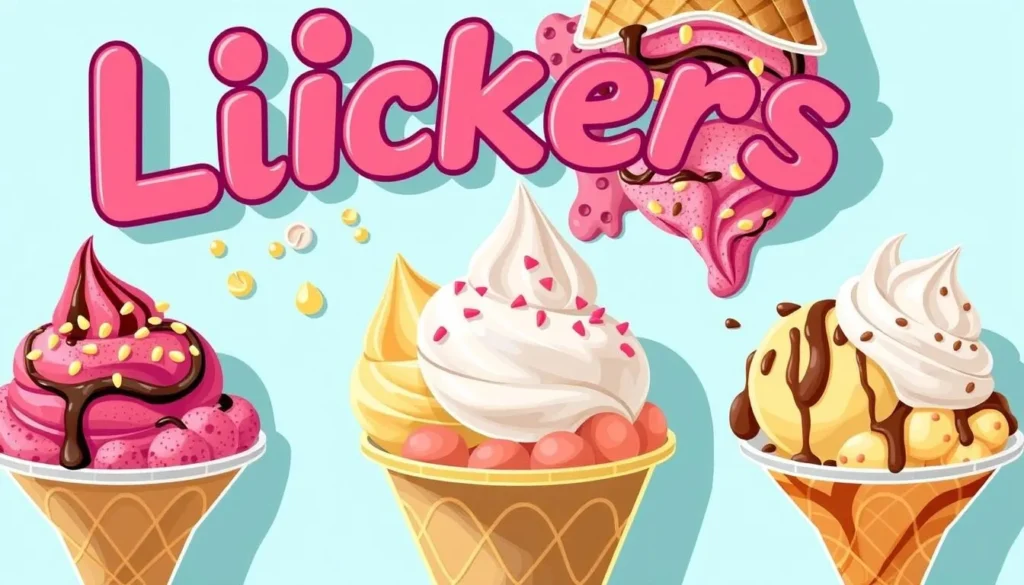Image of Lickers ice cream parlor's unique flavors