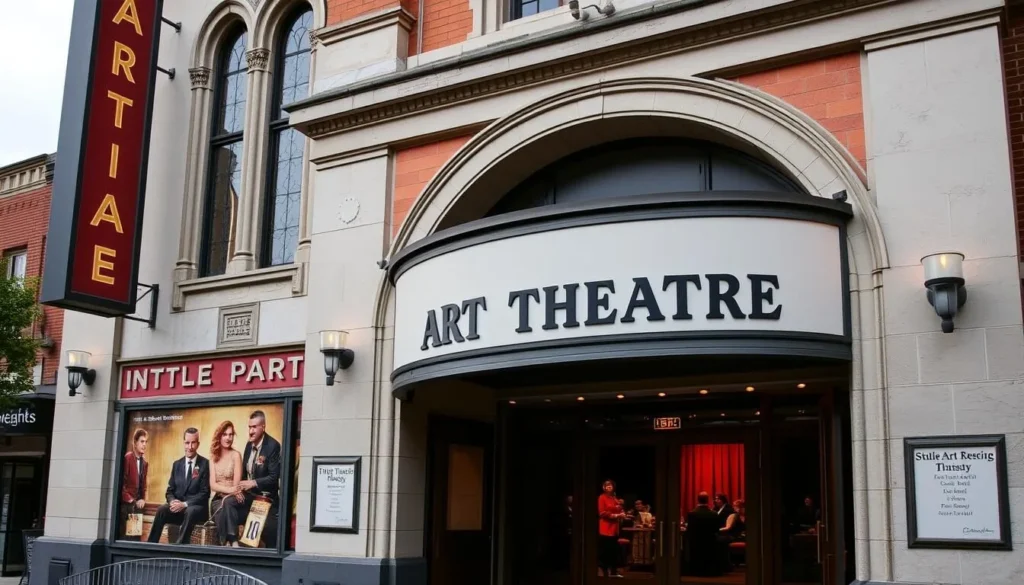 Image of Little Art Theatre's exterior or a notable production