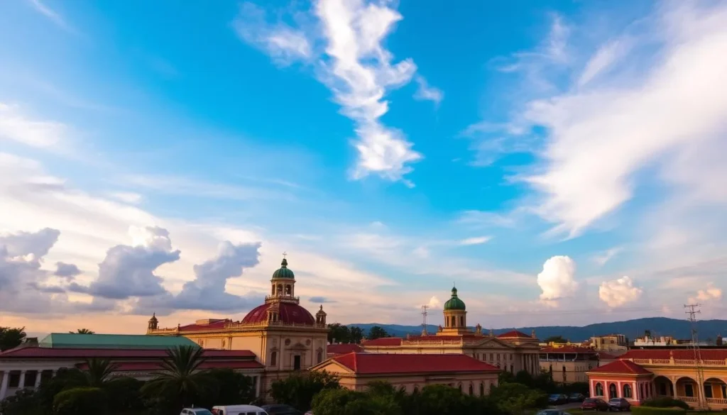Image of Malanje cityscape with colonial architecture