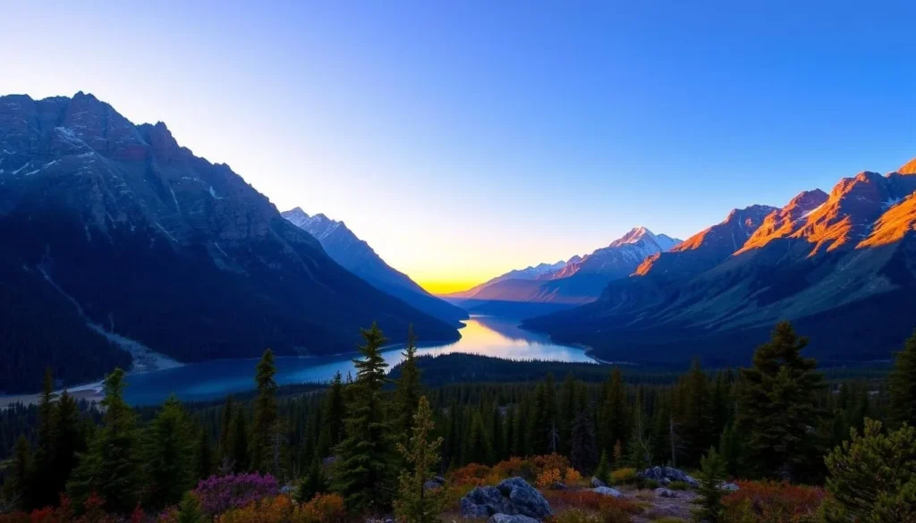 Image of Many Glacier in Glacier National Park Image of Many Glacier in Glacier National Park