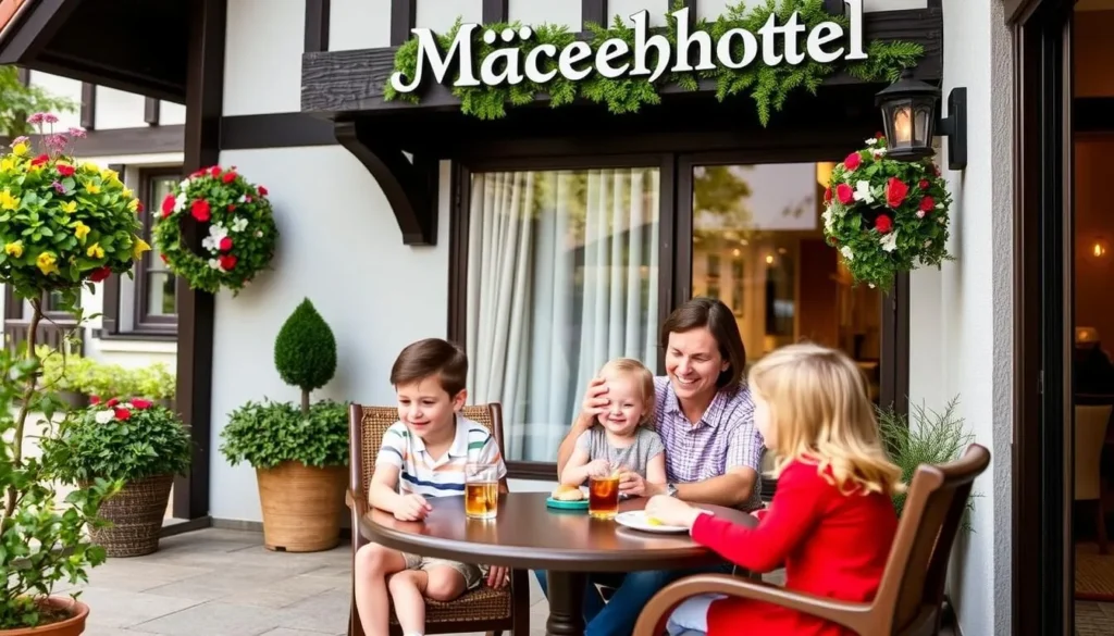 Image of Märchenhotel's exterior or interior with a family enjoying activities